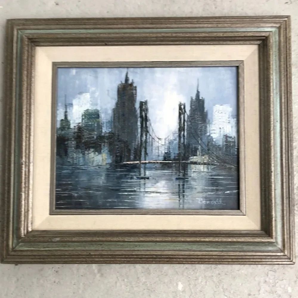 Mid  Century  oil painting